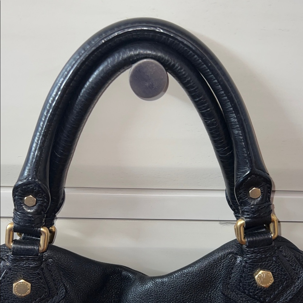 Marc Jacobs Black Tote with Gold Accents - Picture 2 of 12